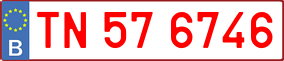 Truck License Plate
